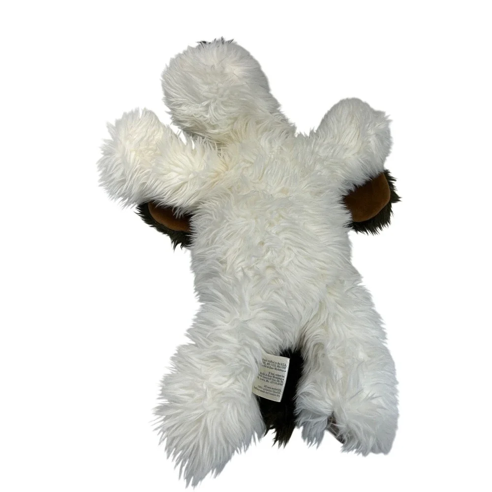 Vtg 90s BAB Build-A-Bear‎ Dog White Brown Shaggy Floppy 19